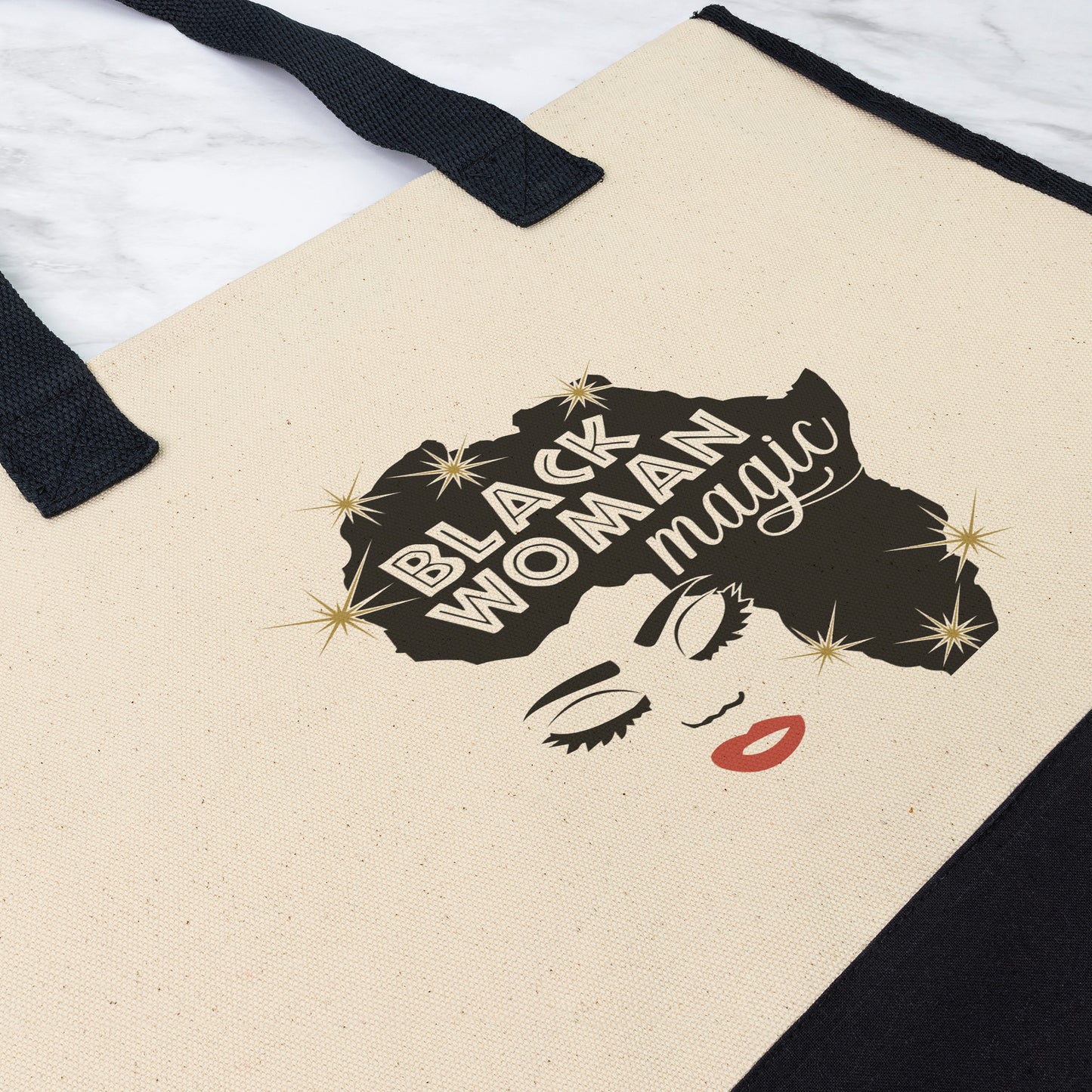 BLACK WOMAN TOTE