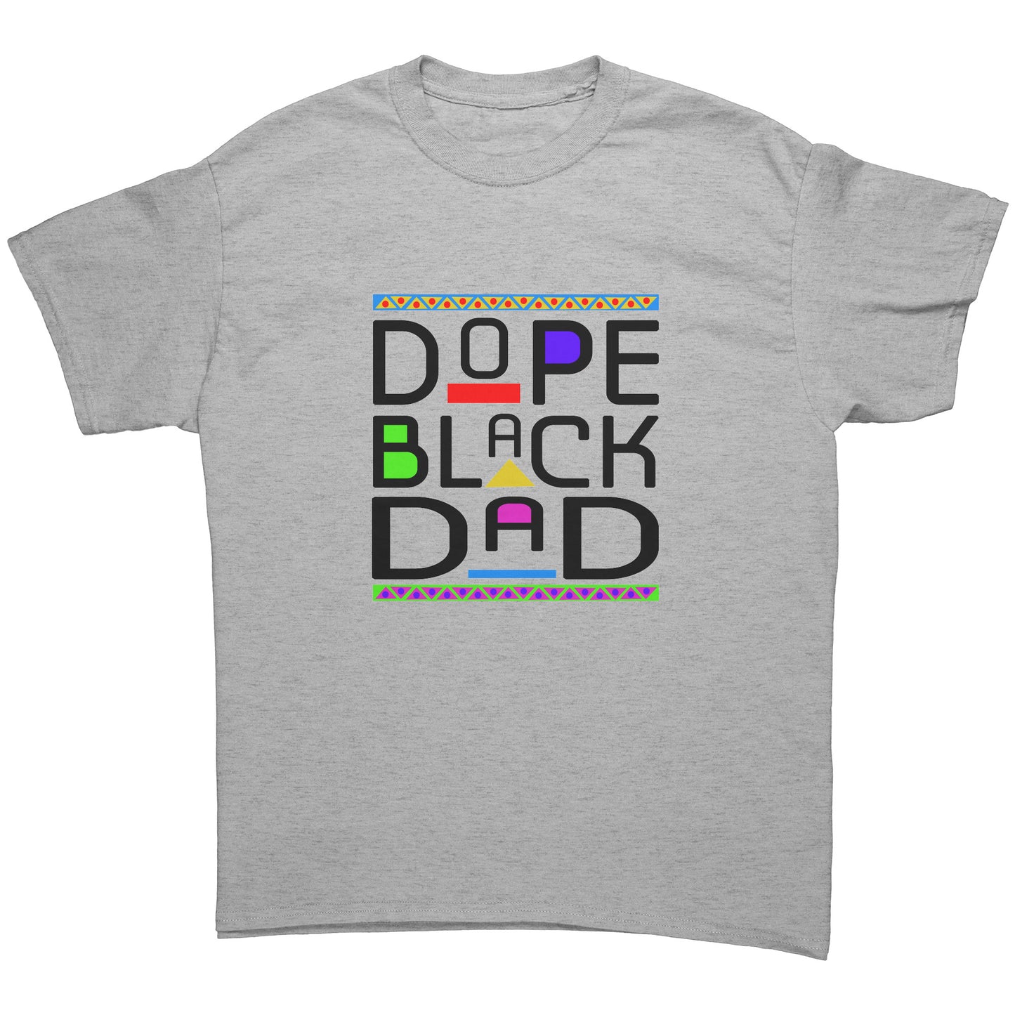 Dope Black Dad Tee Black Lettering