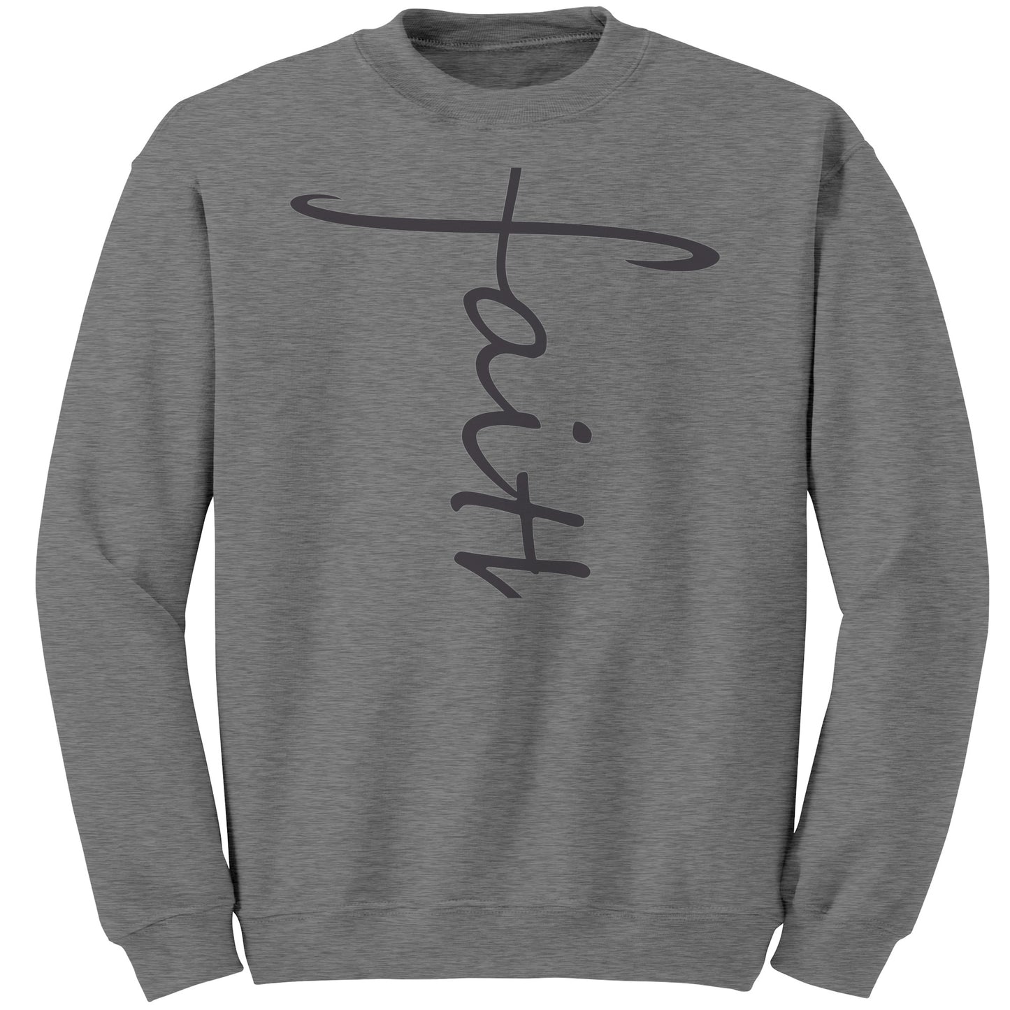 Faith Sweatshirt black lettering