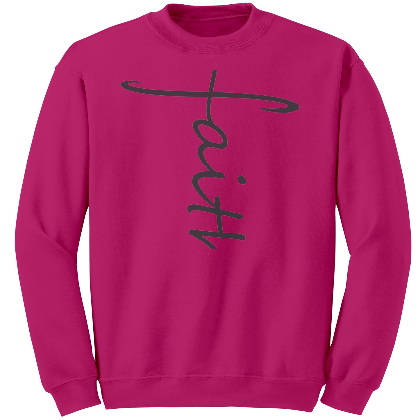 Faith Sweatshirt black lettering