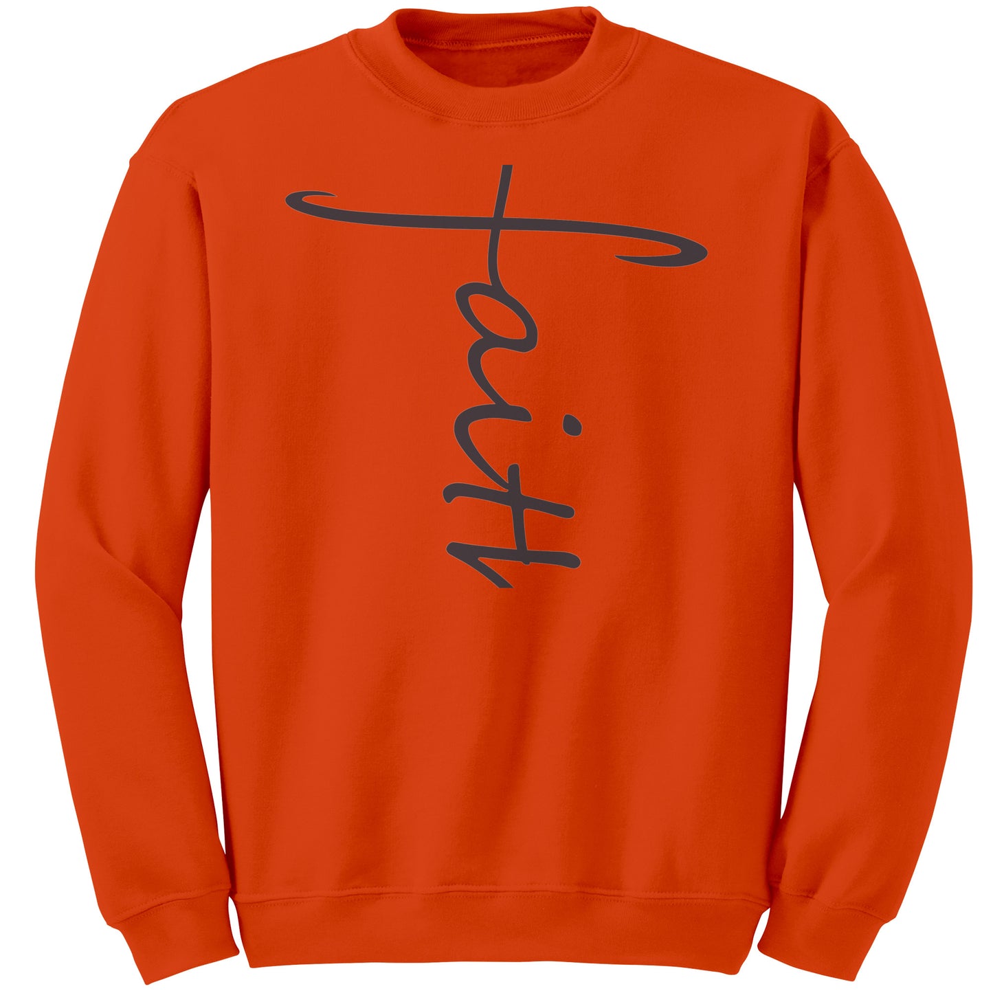Faith Sweatshirt black lettering