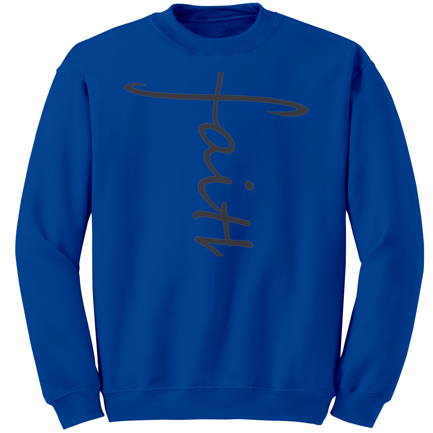 Faith Sweatshirt black lettering