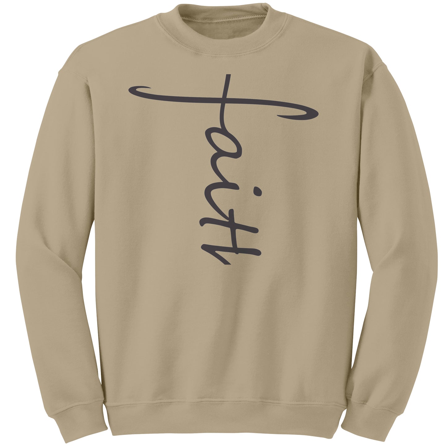 Faith Sweatshirt black lettering
