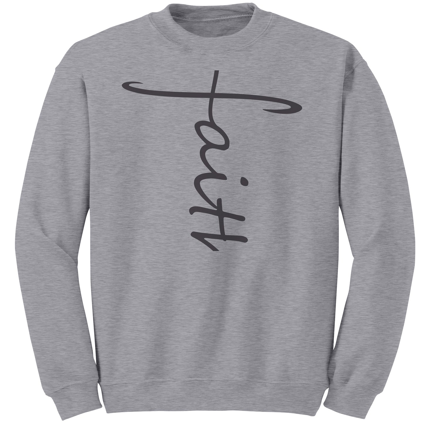 Faith Sweatshirt black lettering