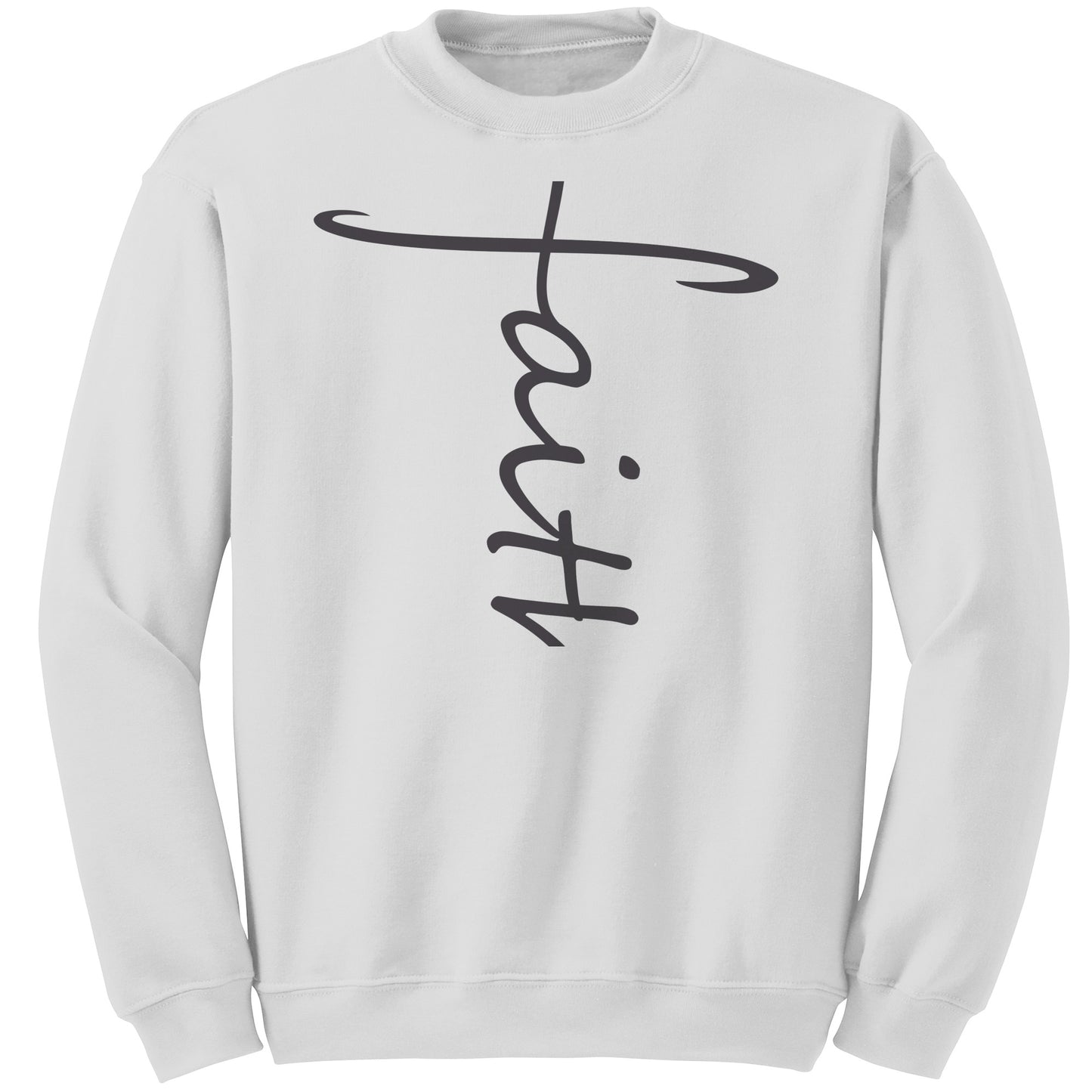 Faith Sweatshirt black lettering