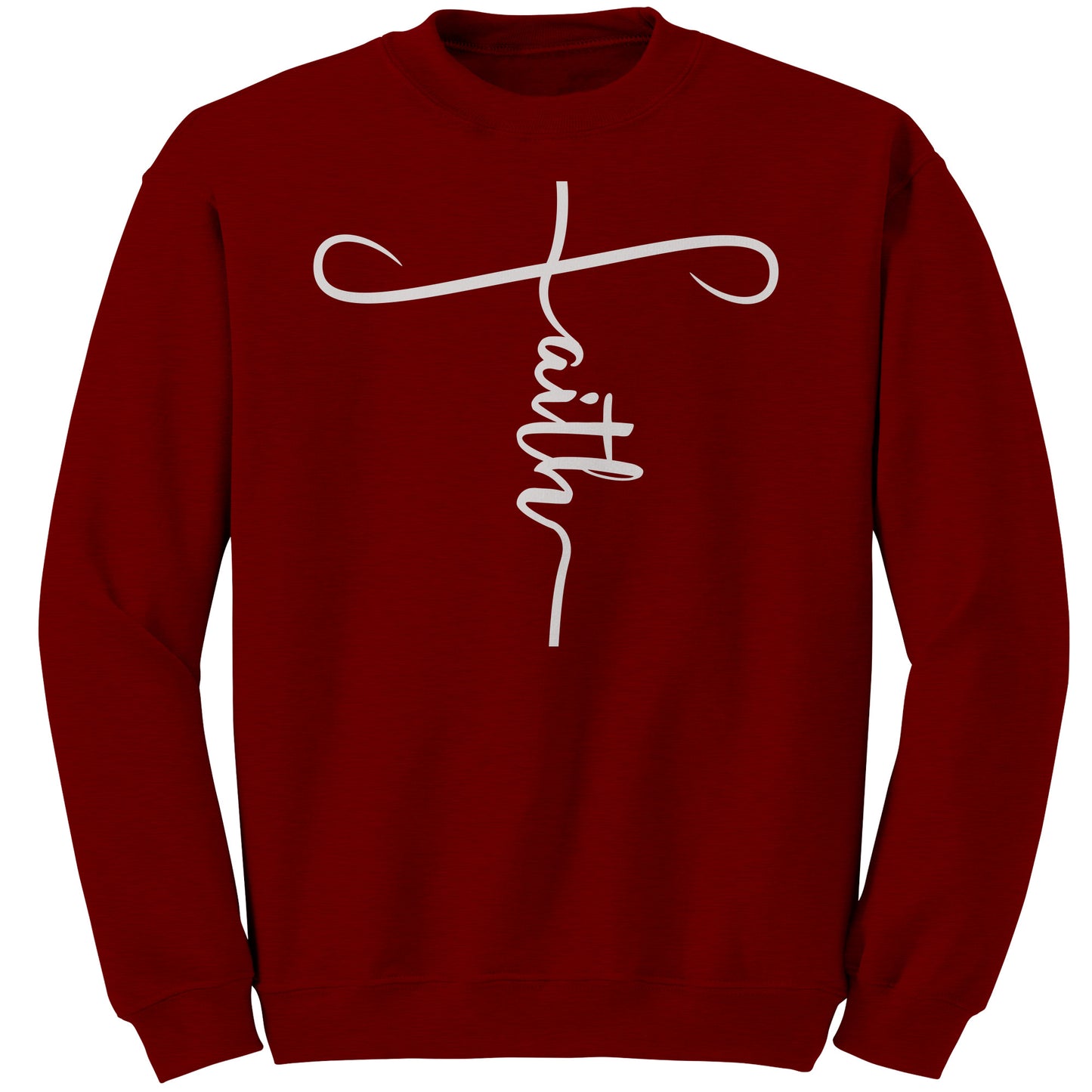 Faith Sweatshirt white lettering
