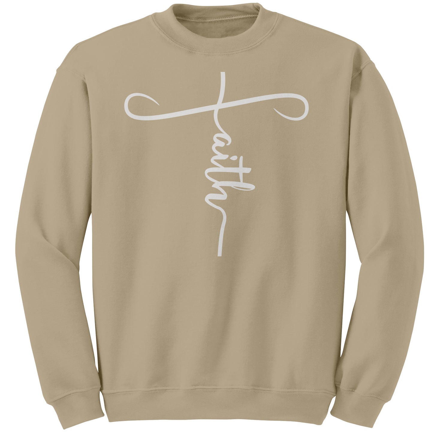 Faith Sweatshirt white lettering