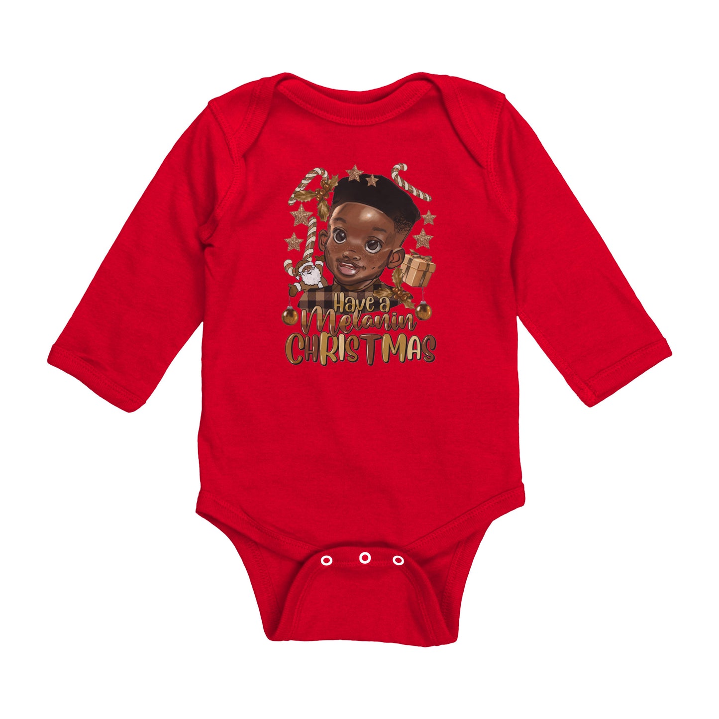 Have a Melanin Christmas Boy Bodysuit