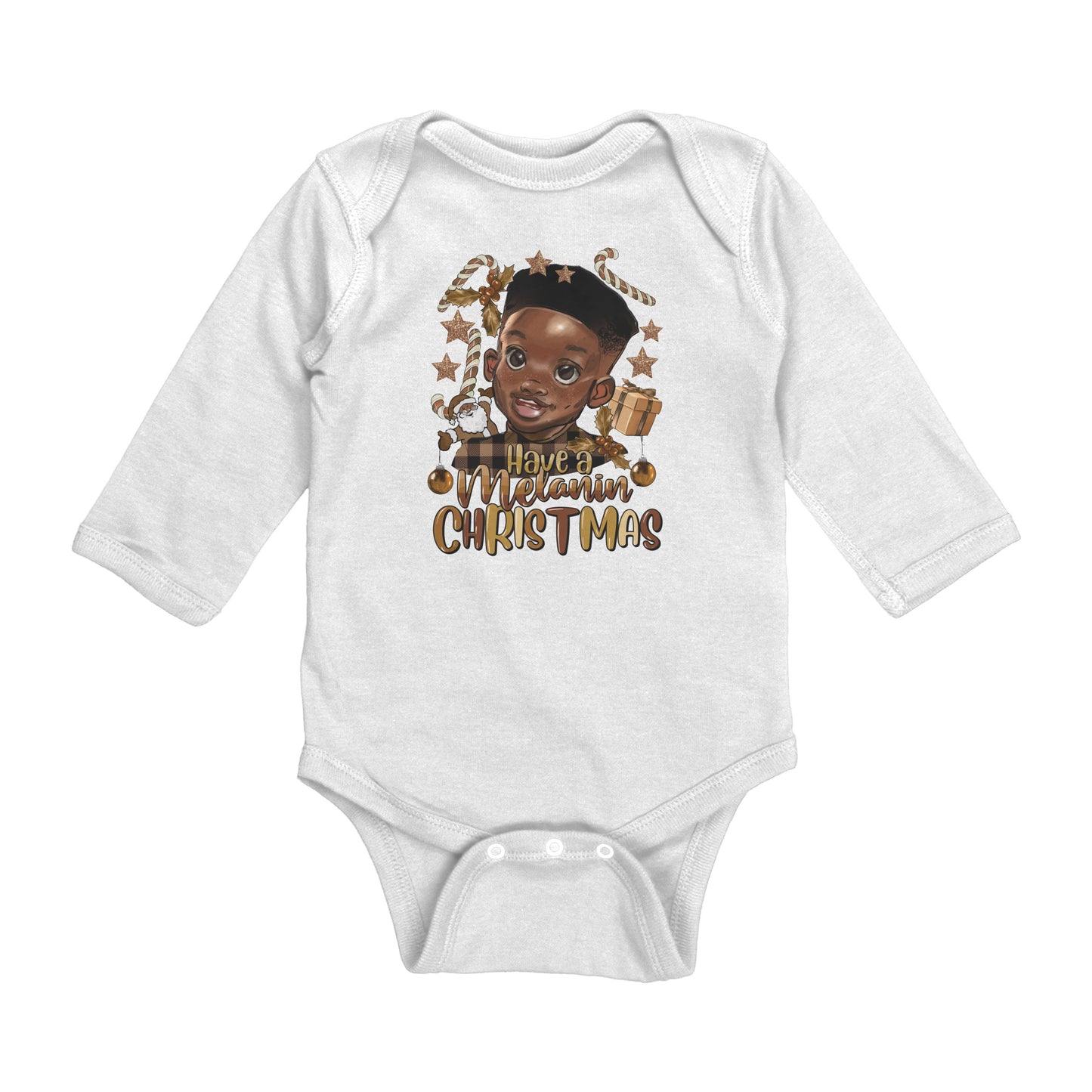 Have a Melanin Christmas Boy Bodysuit