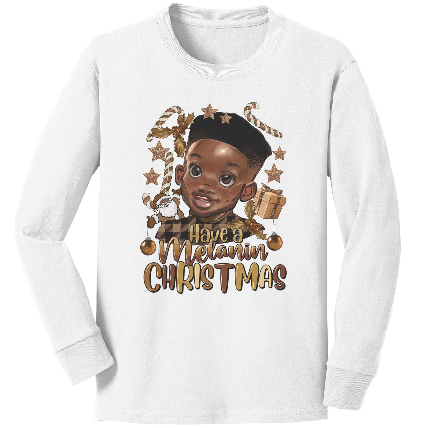 Have a Melanin Christmas Boy Tee