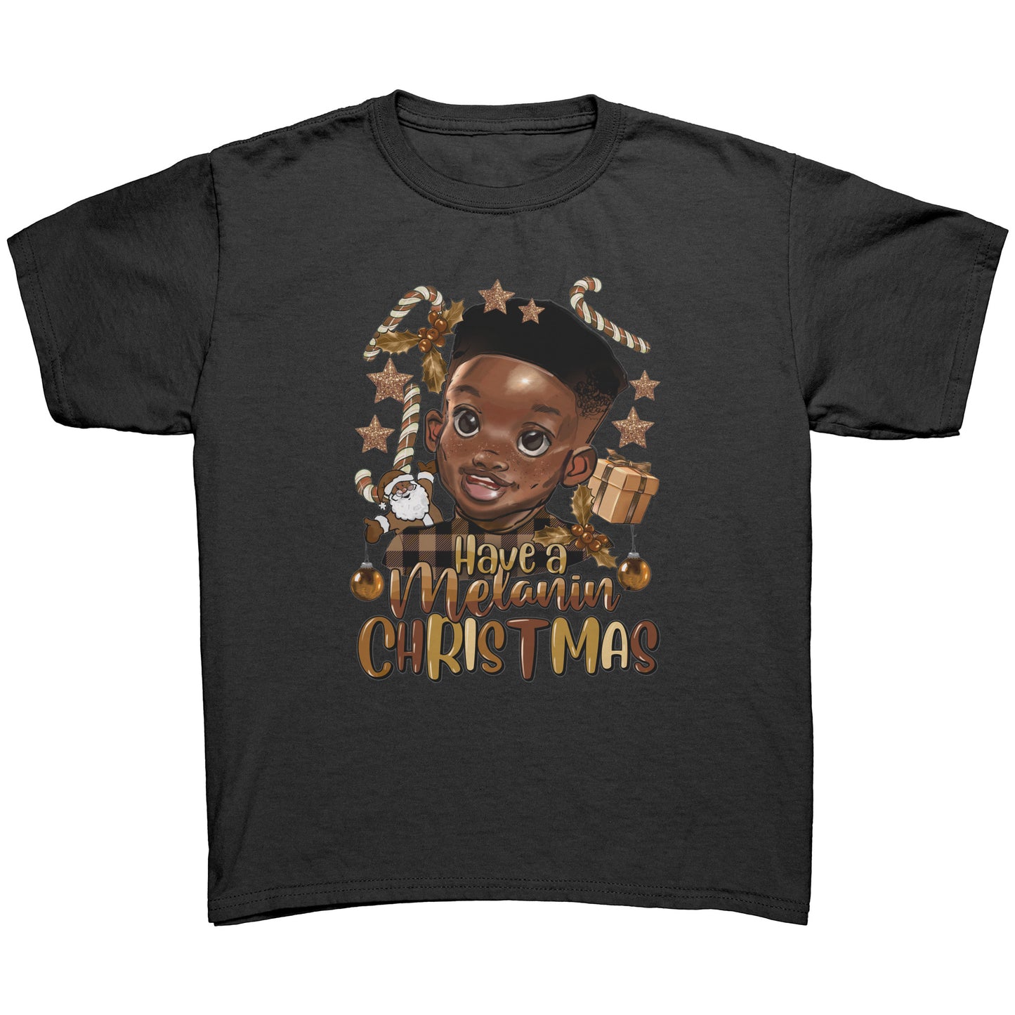 Have a Melanin Christmas Boy Youth Tee