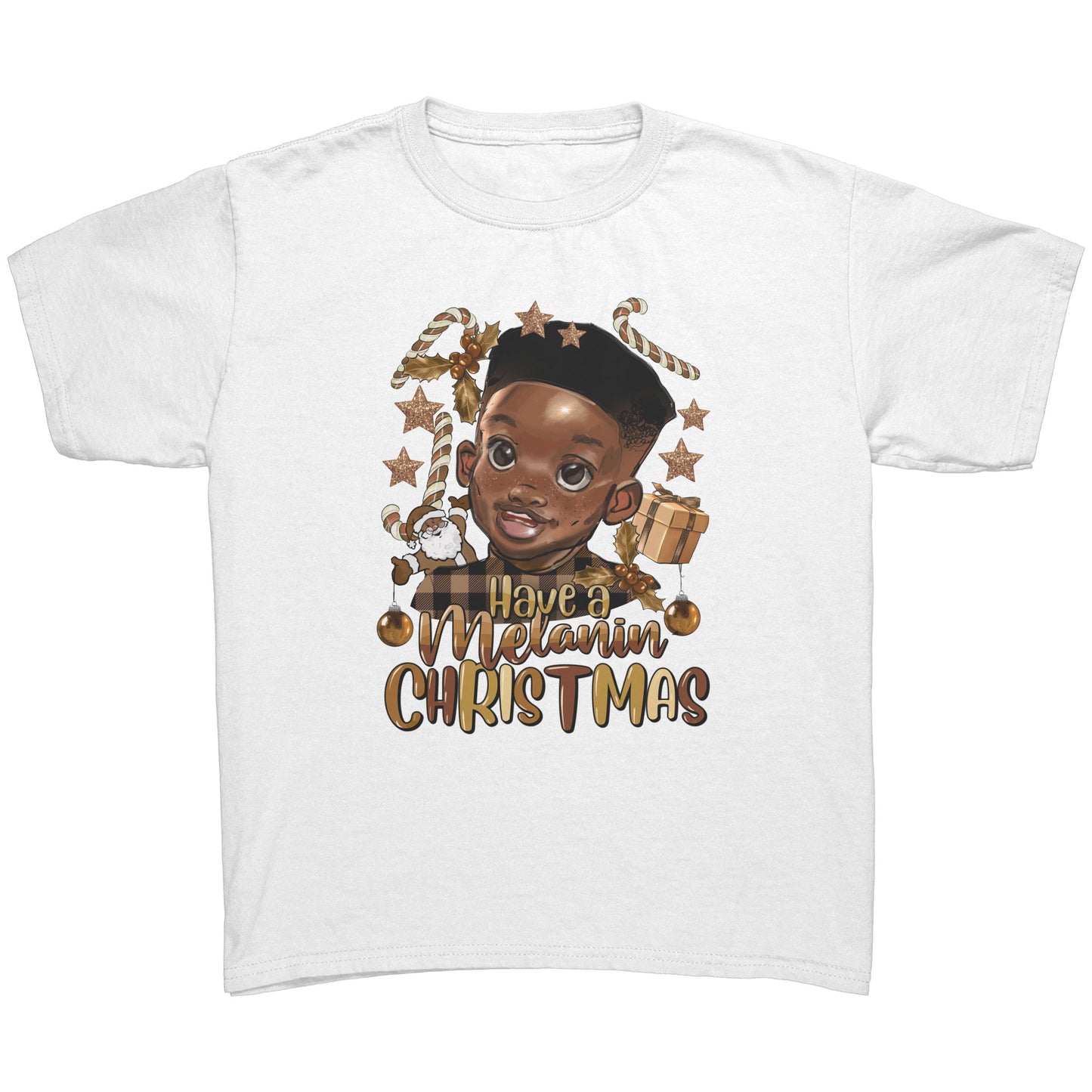 Have a Melanin Christmas Boy Youth Tee