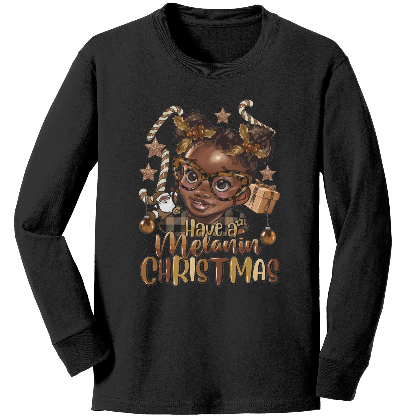 Have a Melanin Christmas Girl Toddler Tee