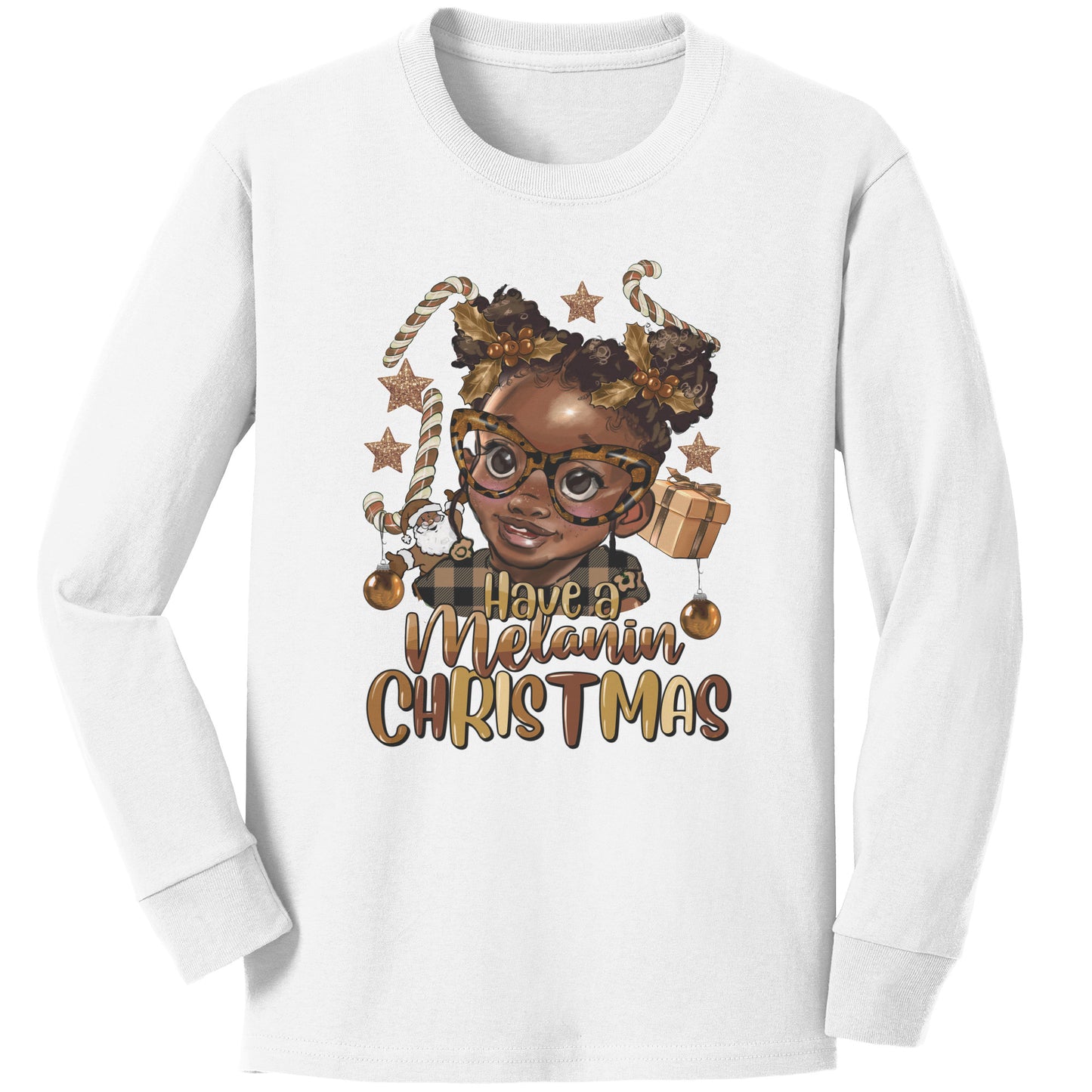Have a Melanin Christmas Girl Toddler Tee