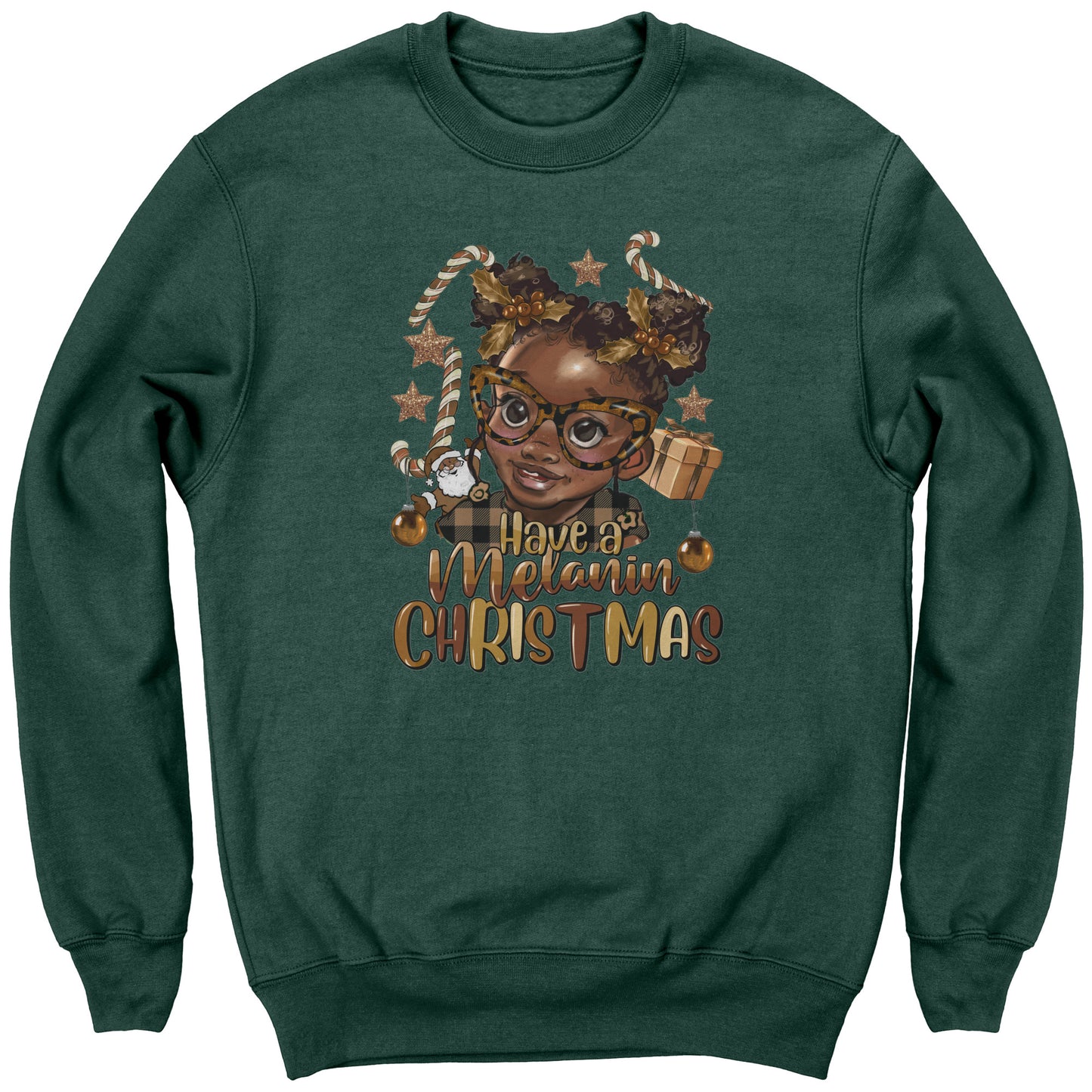 Have a Melanin Christmas Girl Sweatshirt