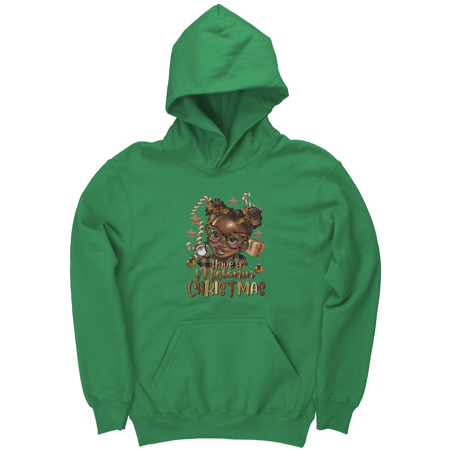 Have a Melanin Christmas Girl Youth Hoodie