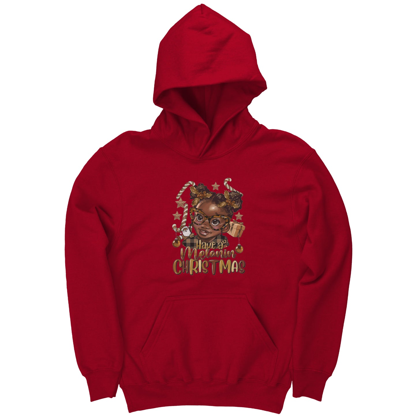 Have a Melanin Christmas Girl Youth Hoodie