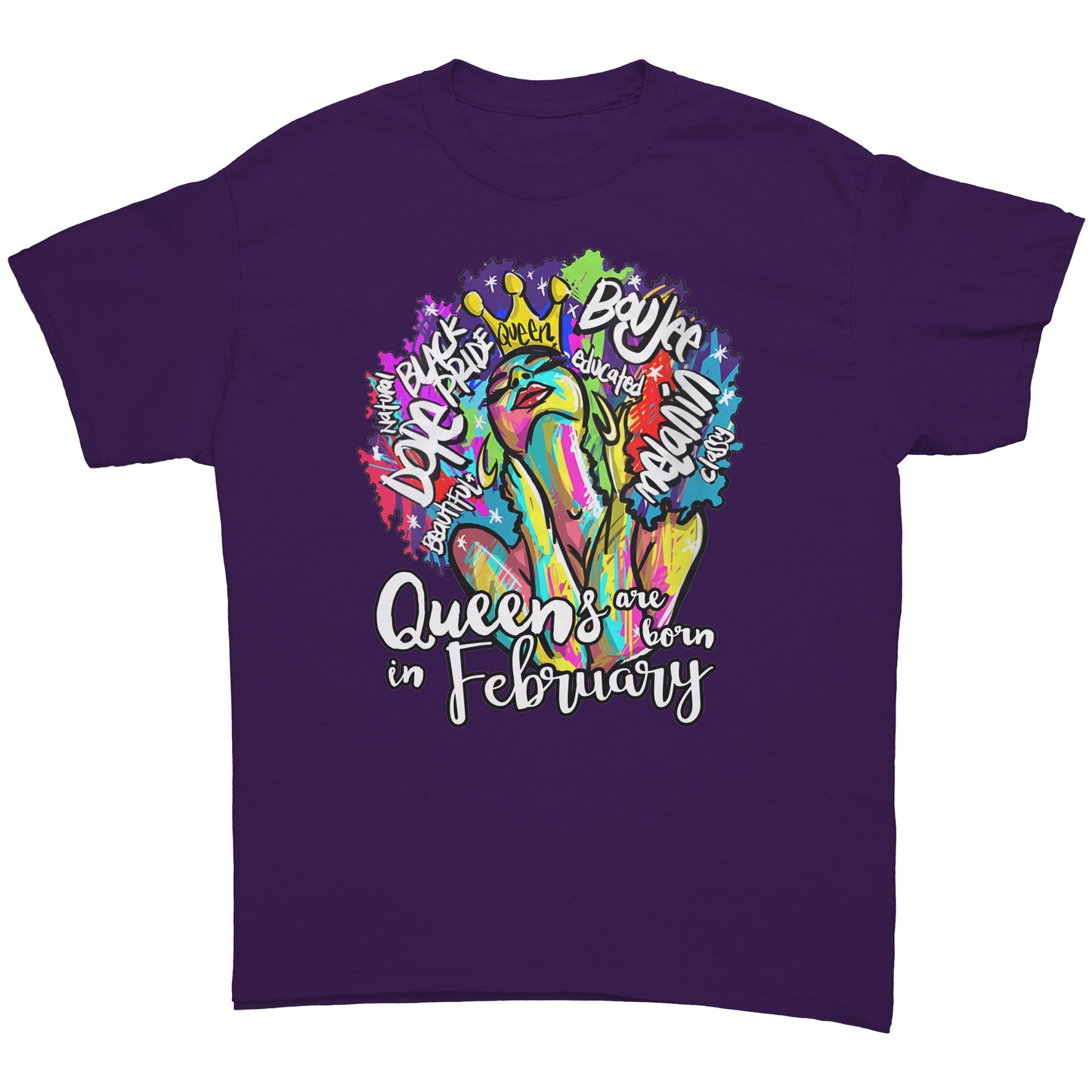 Queens Are Born In February Tee