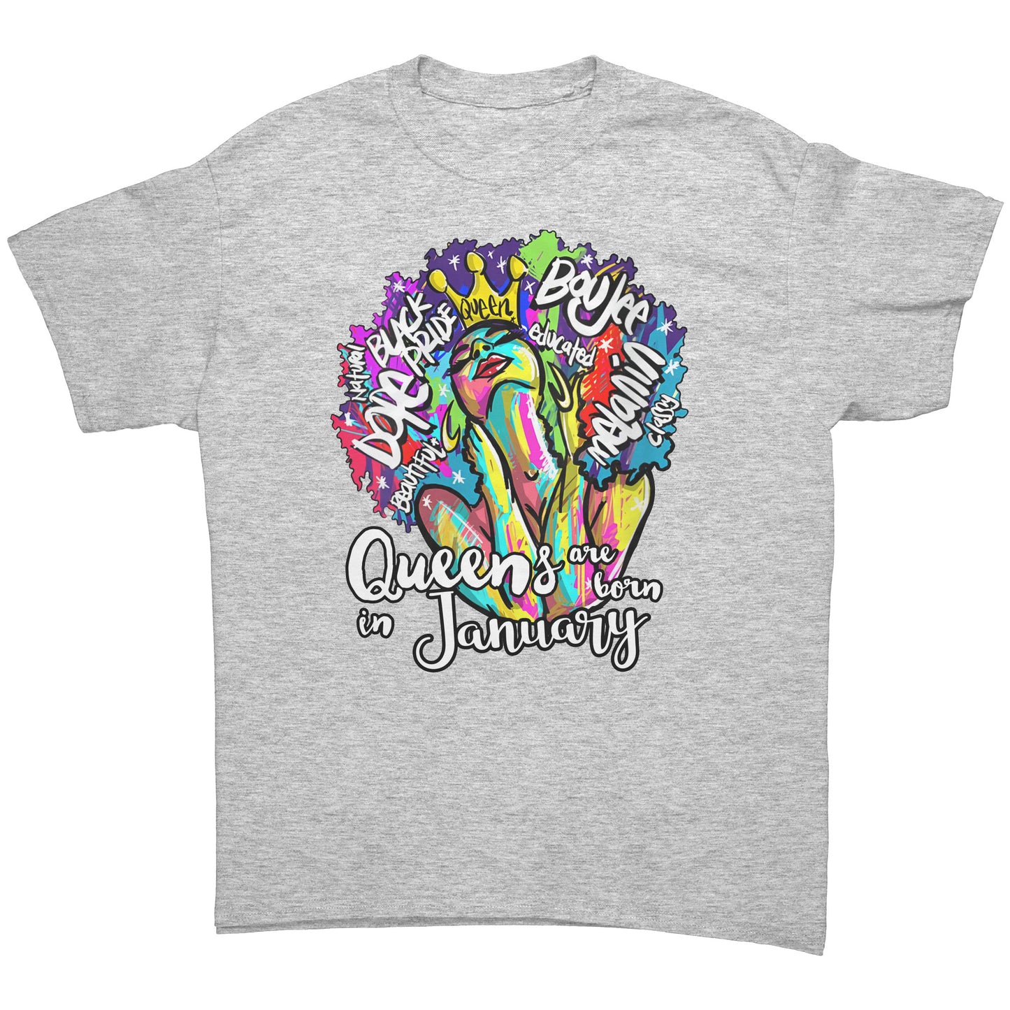 Queens Are Born In January Tee