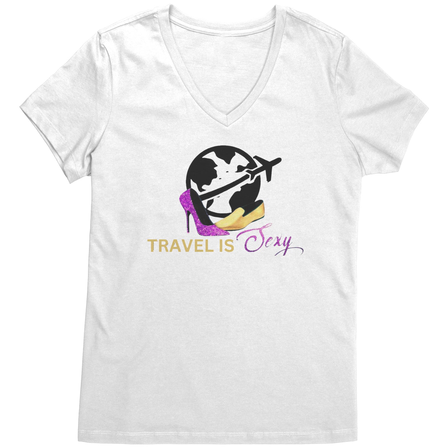 Travel Is Sexy Signature V-Neck Tee
