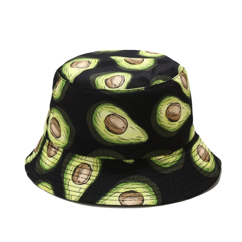 White Avocado Bucket Hat