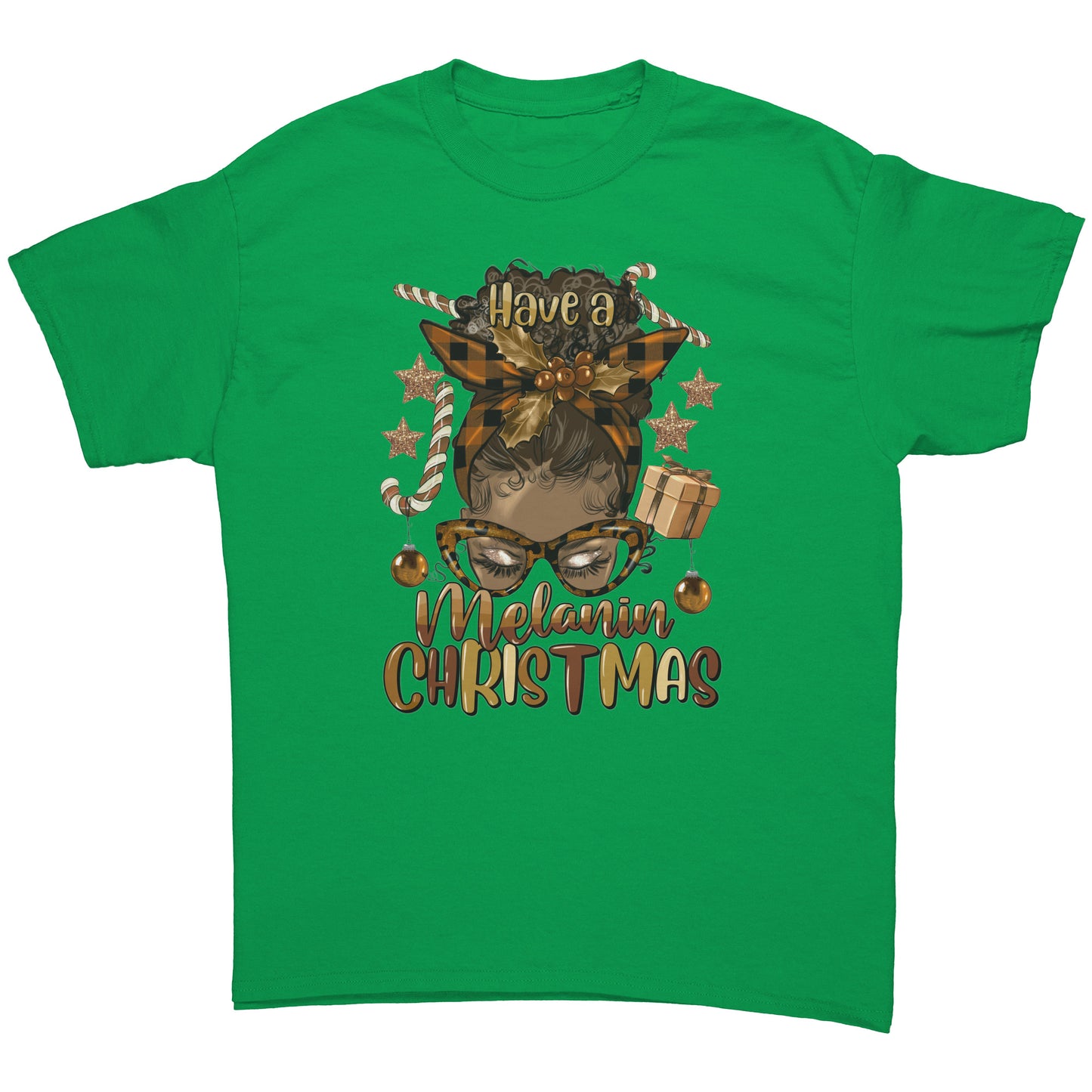 Have a Melanin Christmas Mom Tee