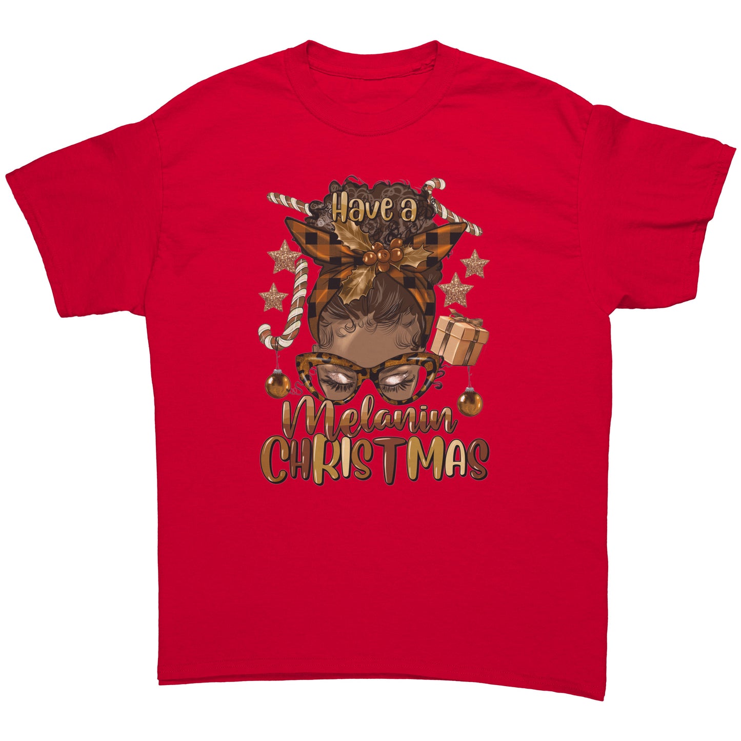 Have a Melanin Christmas Mom Tee