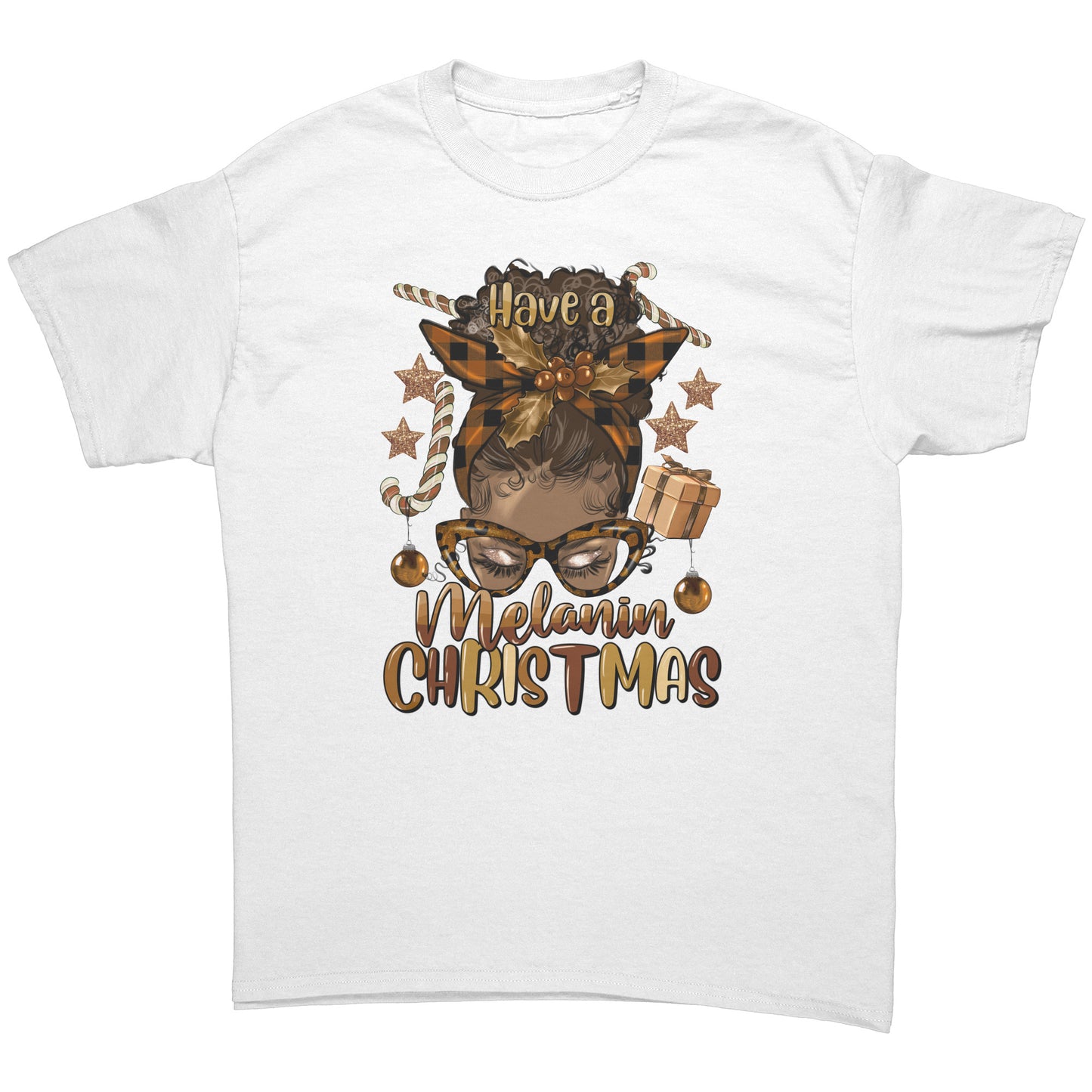 Have a Melanin Christmas Mom Tee