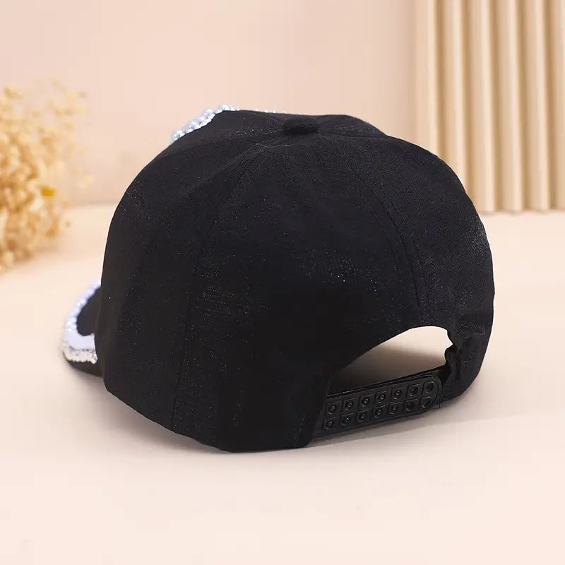 I Love Jesus Rhinestone Cap