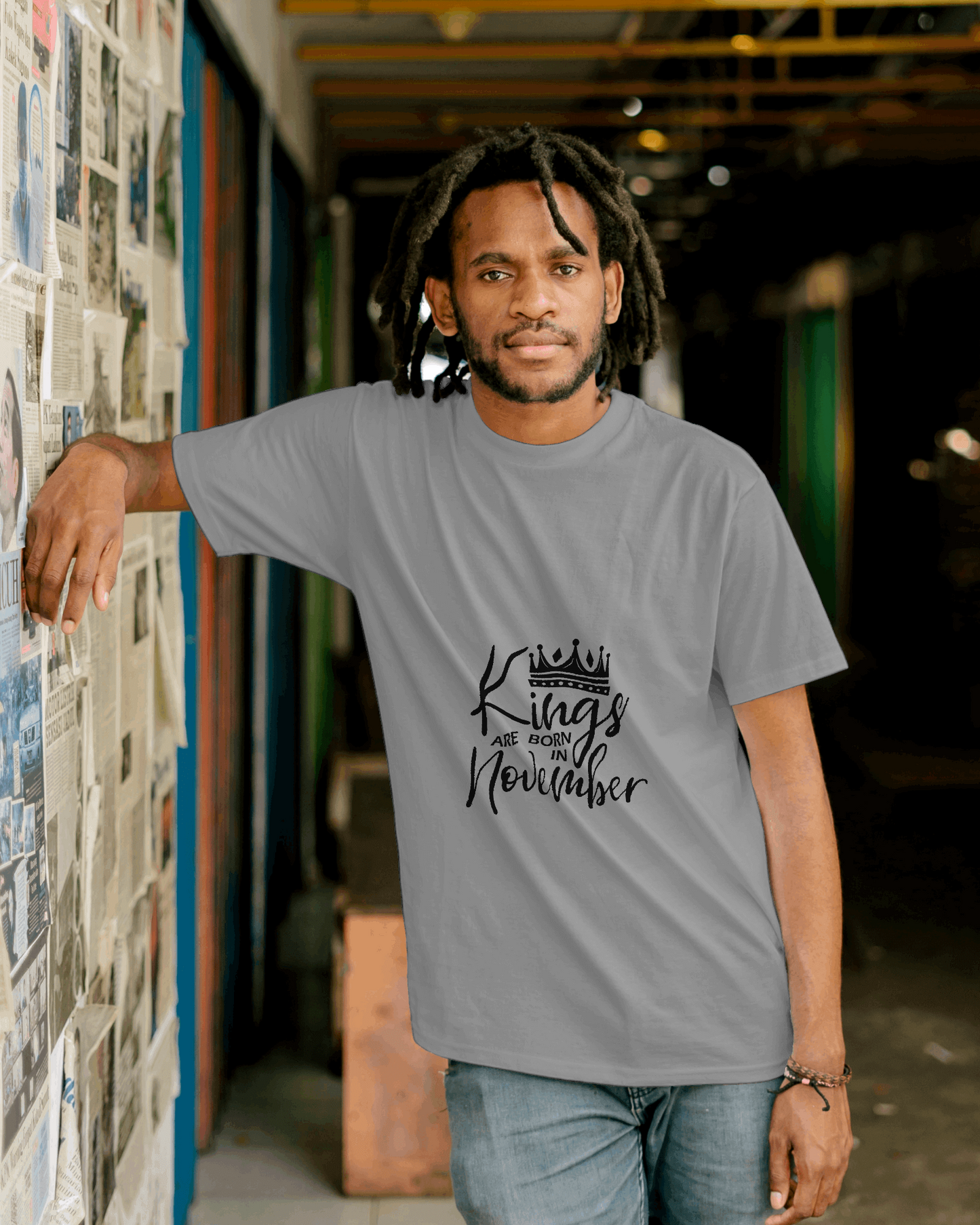 Kings Are Born In November Tee
