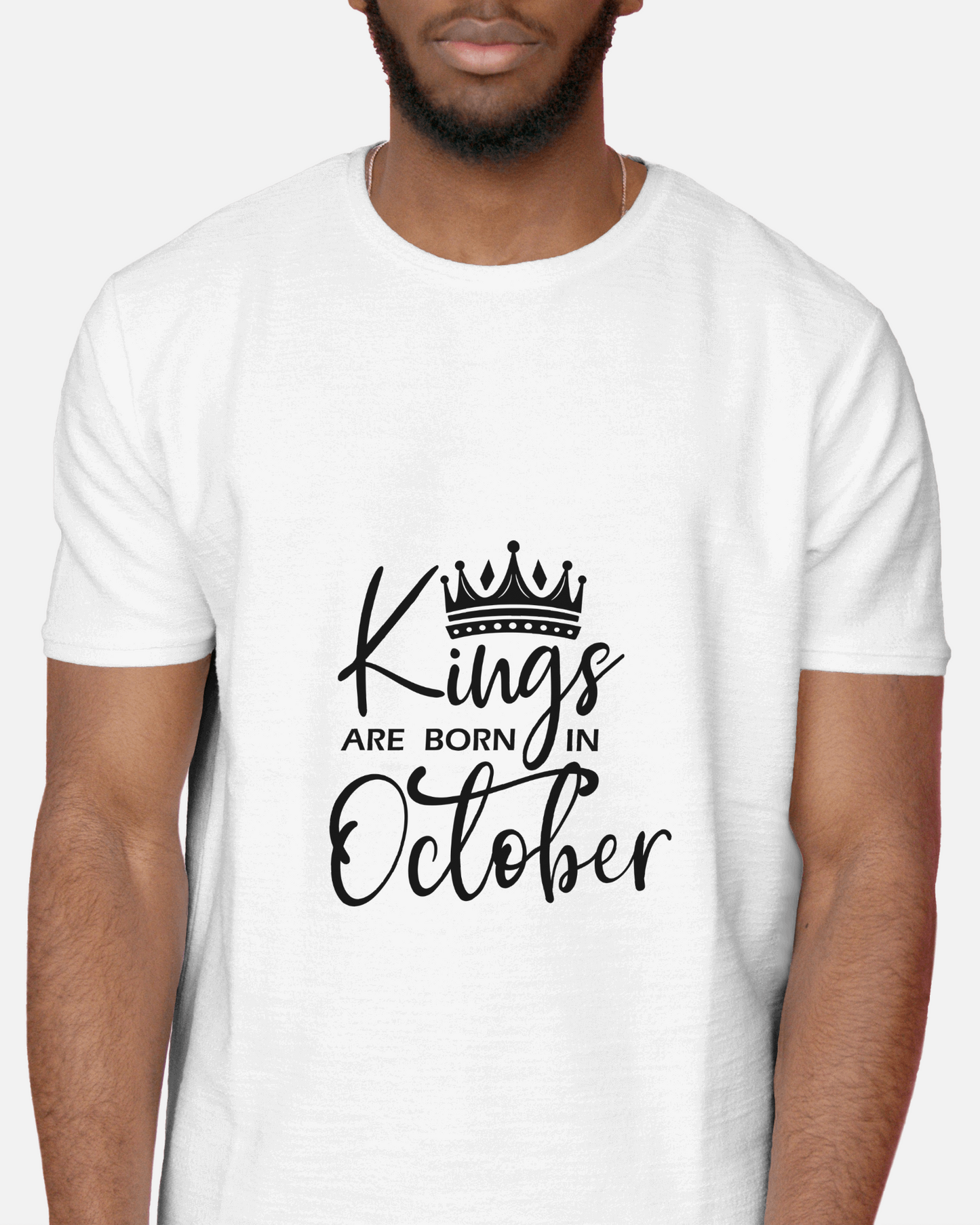 Kings Are Born In October Tee