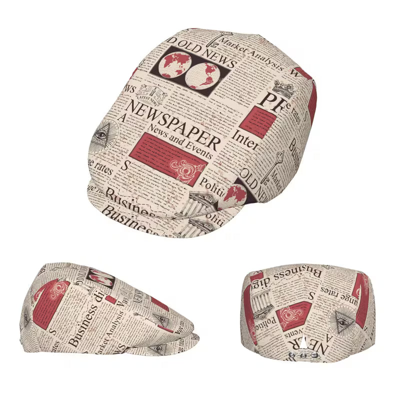 Newspaper Newsboy Cap