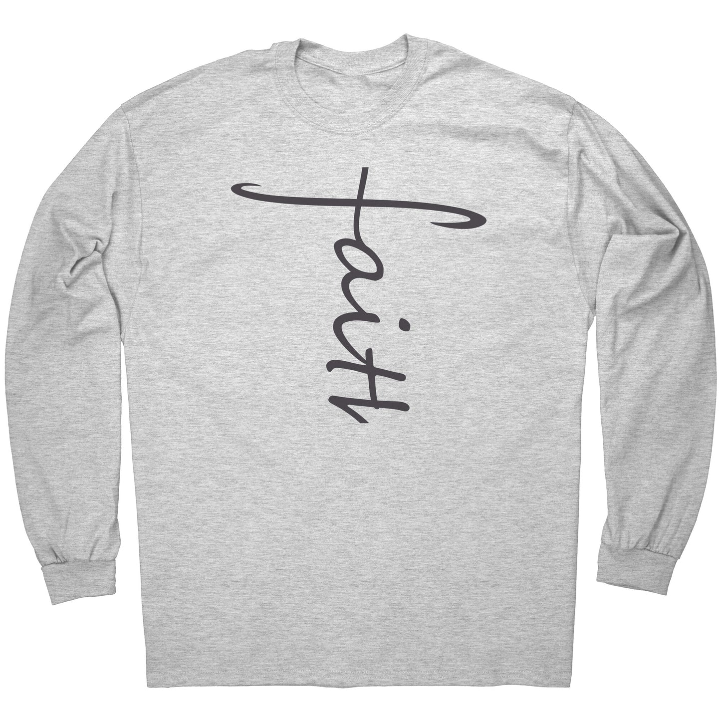 Faith Long Sleeve Tee w/black lettering