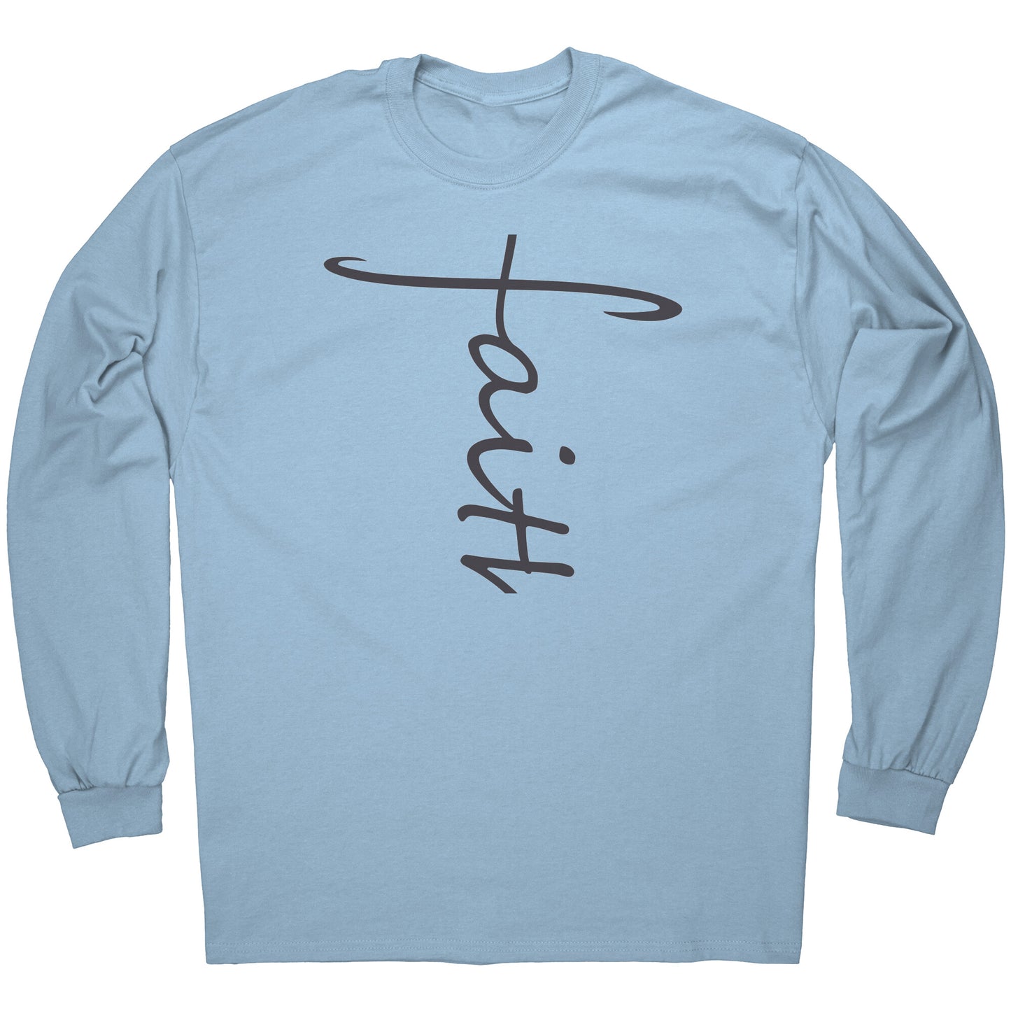 Faith Long Sleeve Tee w/black lettering