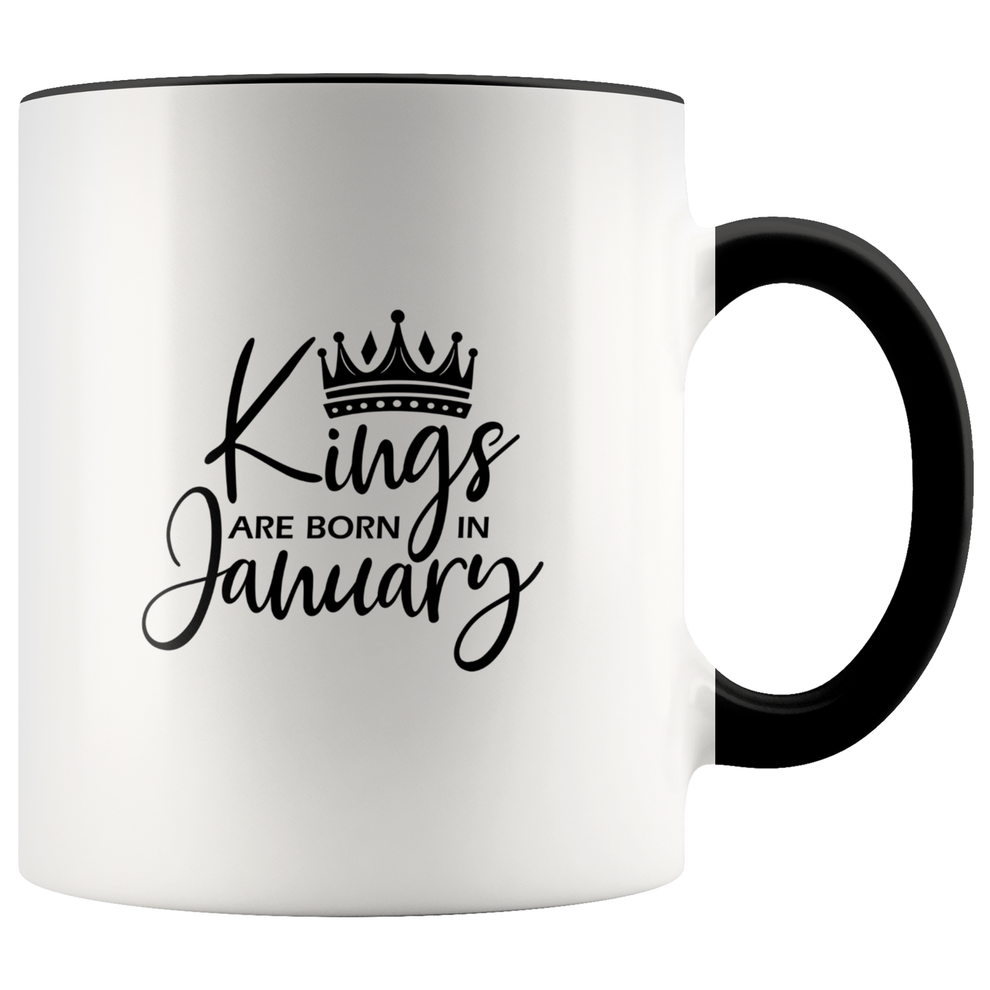 Kings Are Born in January Mug