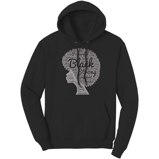 Black and Strong Hoodie