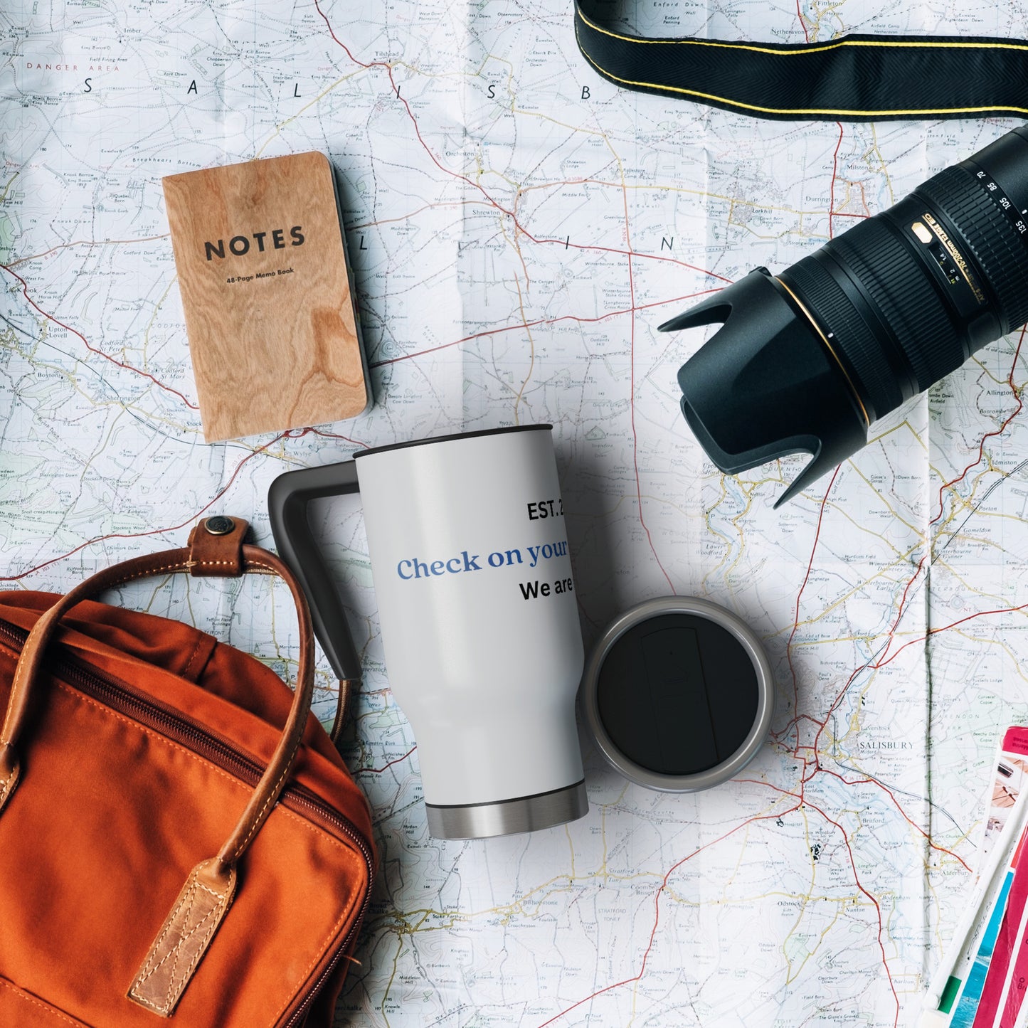 Check On Your Strong Friends Travel Mug