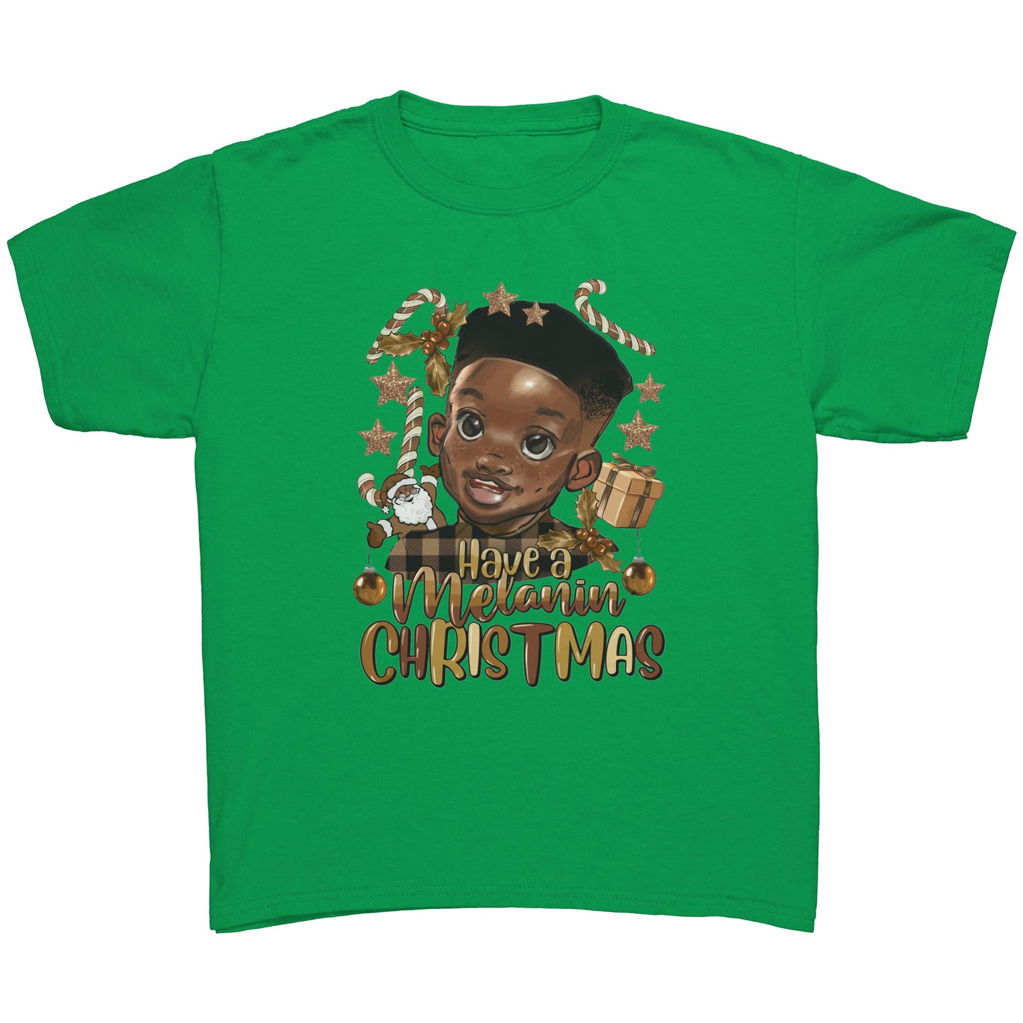 Have a Melanin Christmas Boy Youth Tee