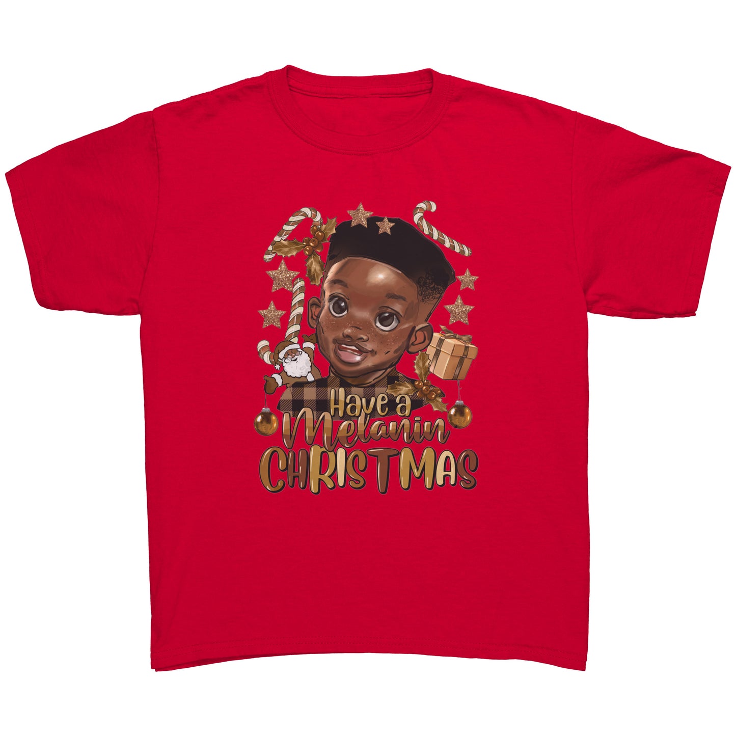 Have a Melanin Christmas Boy Youth Tee
