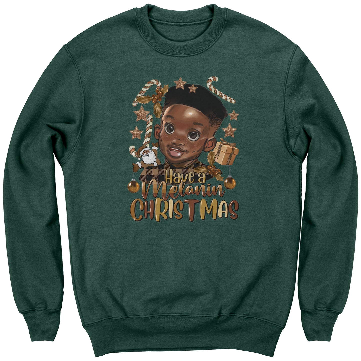Have a Melanin Christmas Boy Youth Sweatshirt