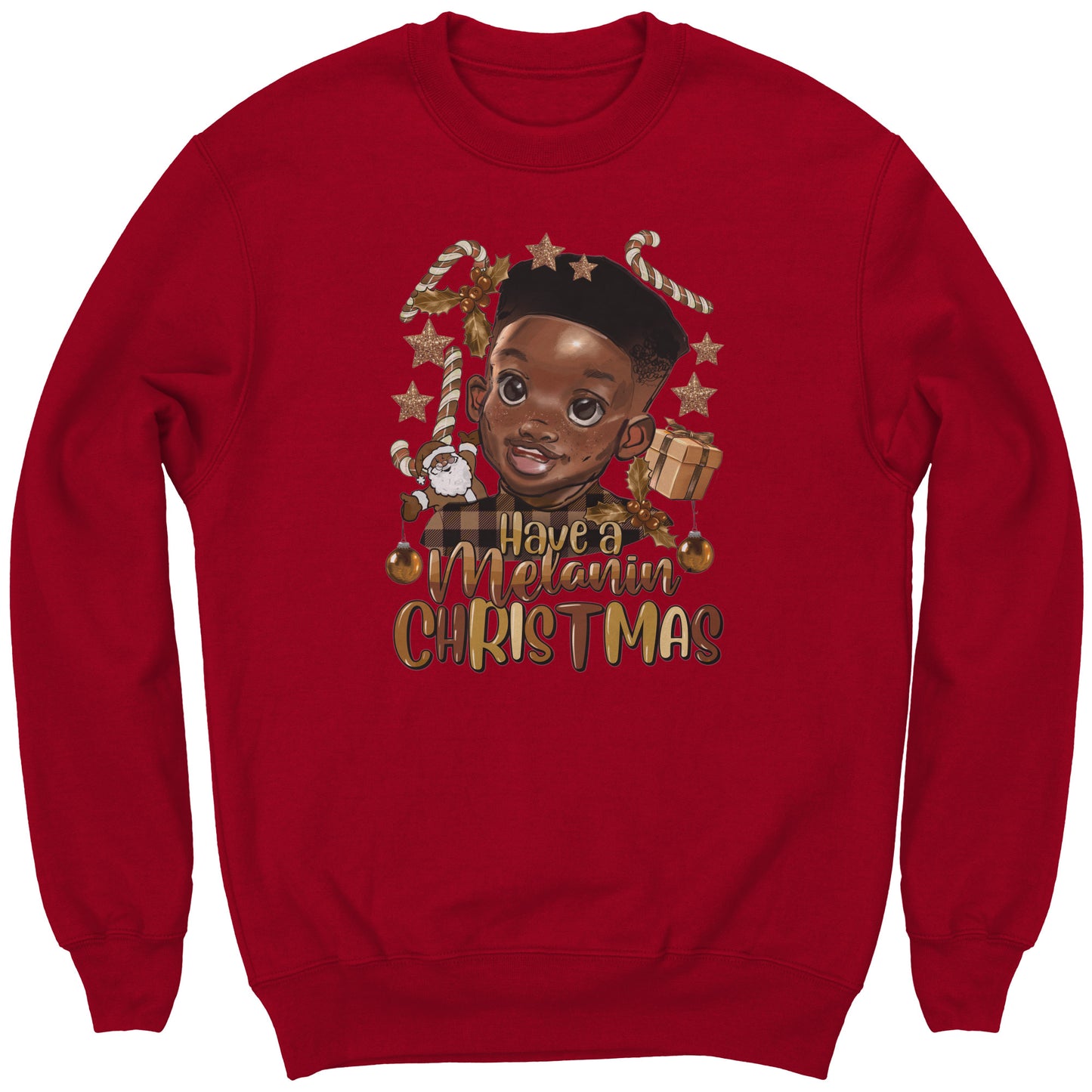 Have a Melanin Christmas Boy Youth Sweatshirt