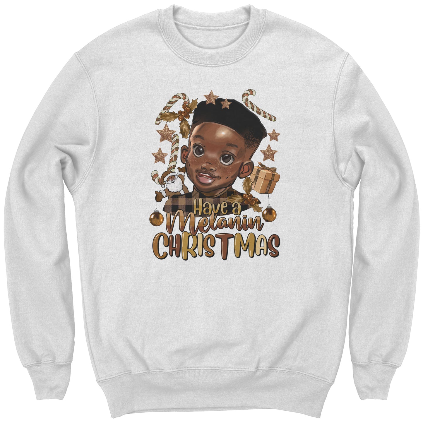 Have a Melanin Christmas Boy Youth Sweatshirt