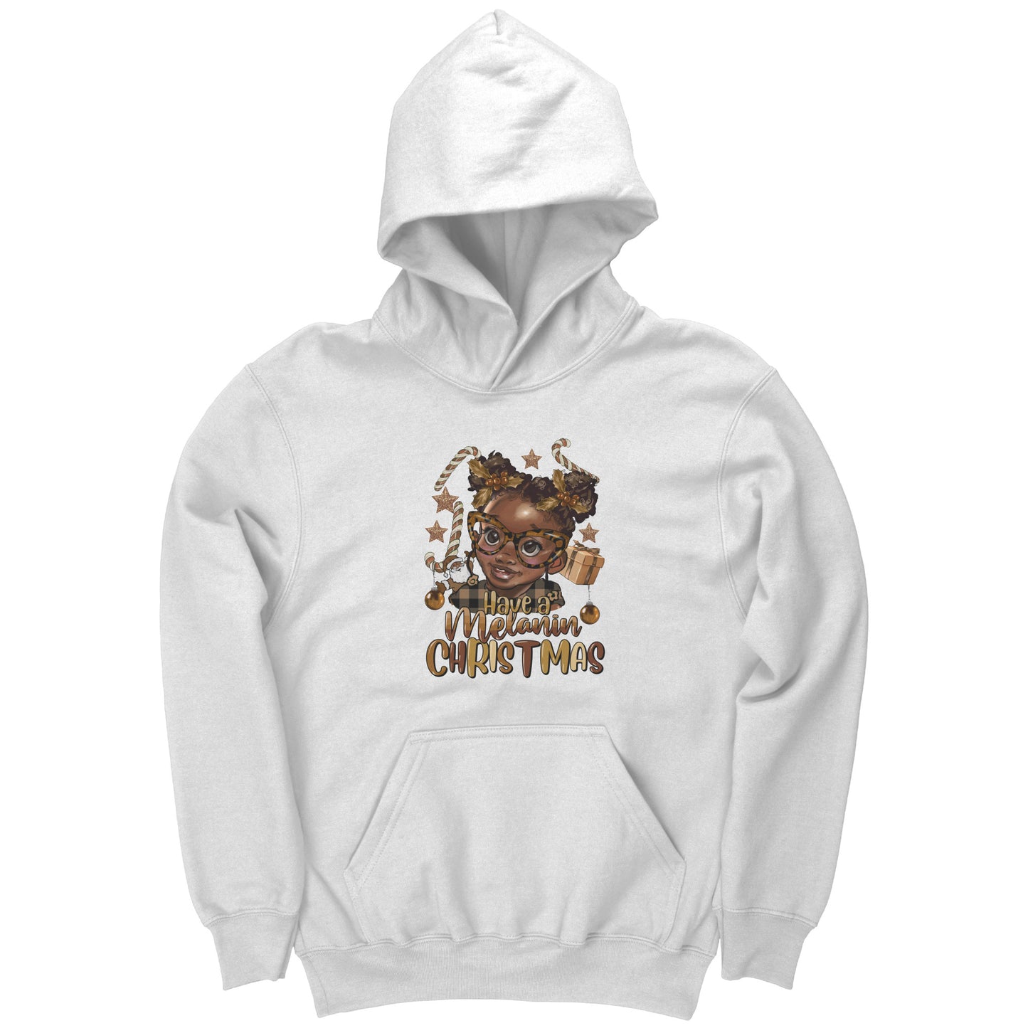 Have a Melanin Christmas Girl Youth Hoodie