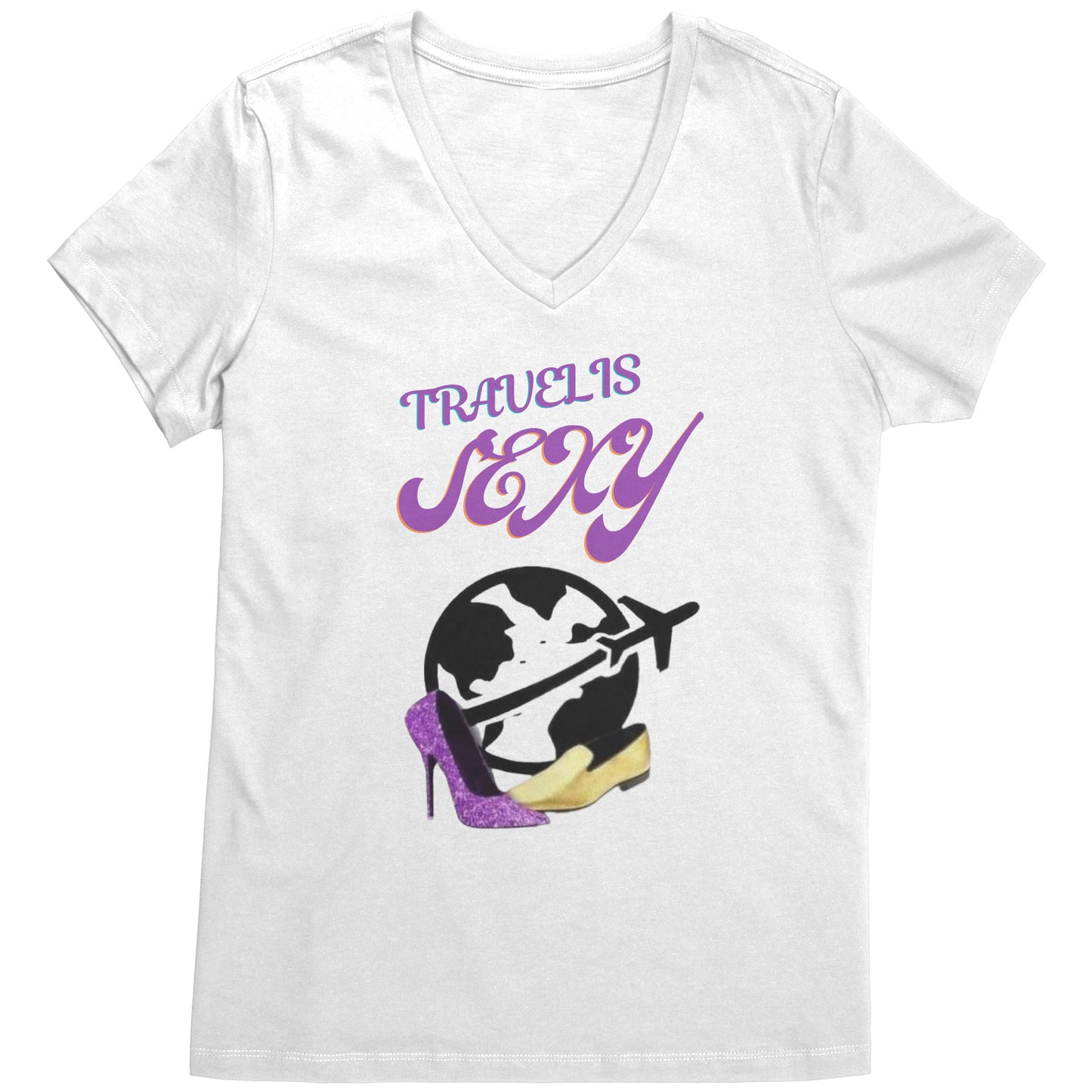 Travel Is Sexy Woman's V-Neck Tee