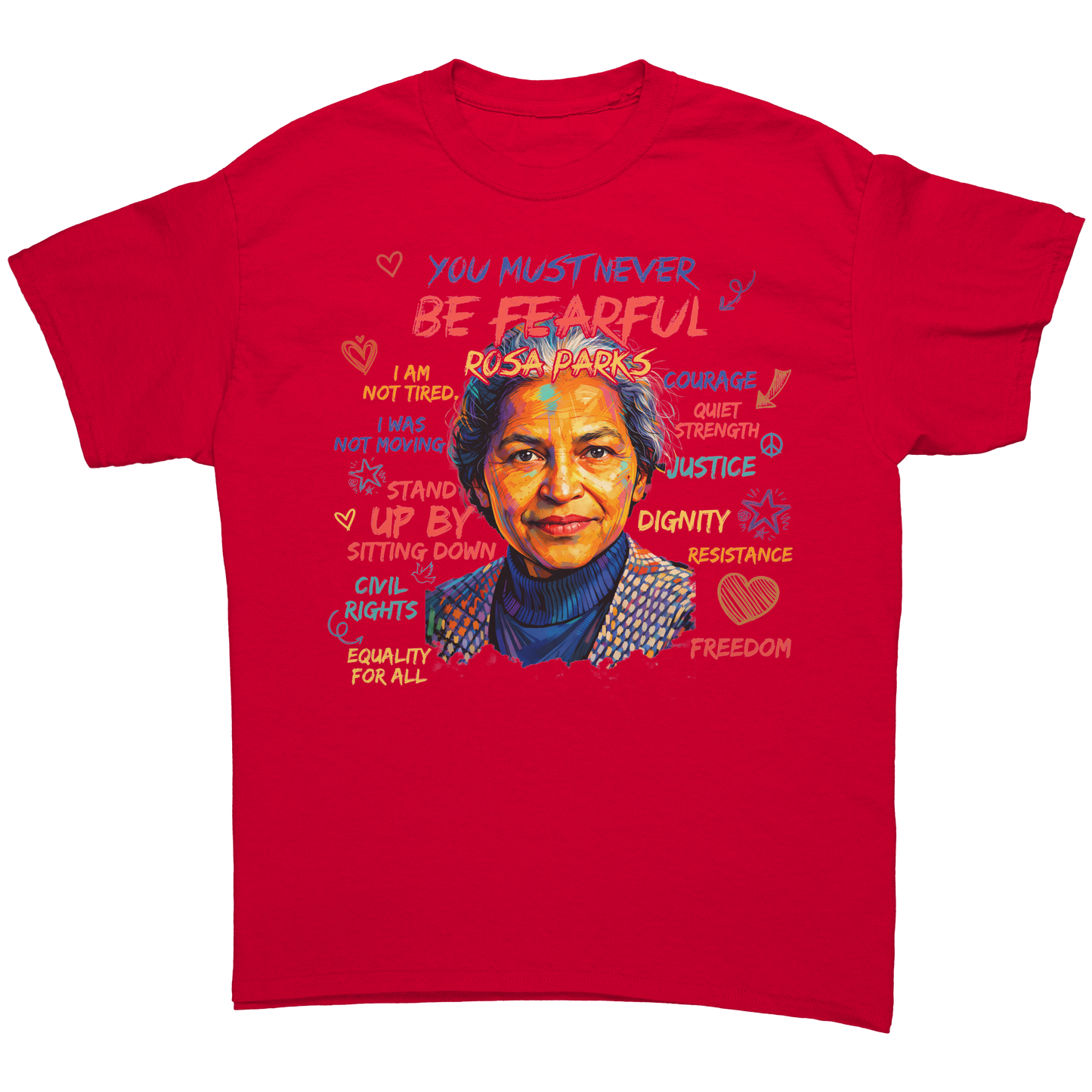 You_must_never_be_FEARFUL_by_Rosa_Tee_Red_Front_Mockup.png_15293509