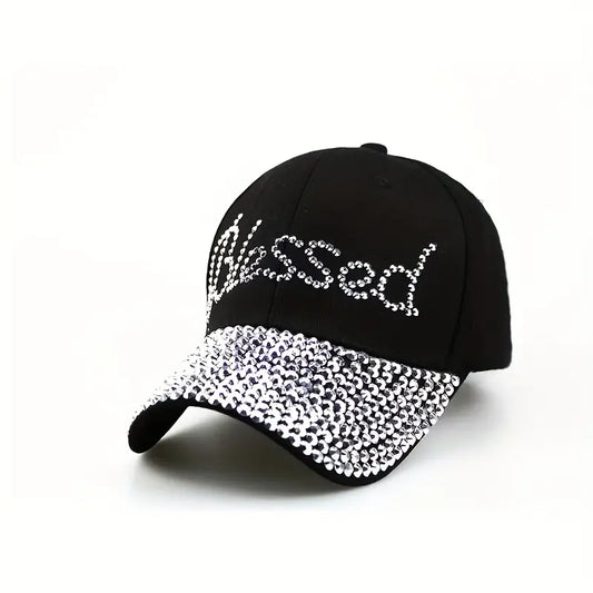 Blessed Rhinestone Cap