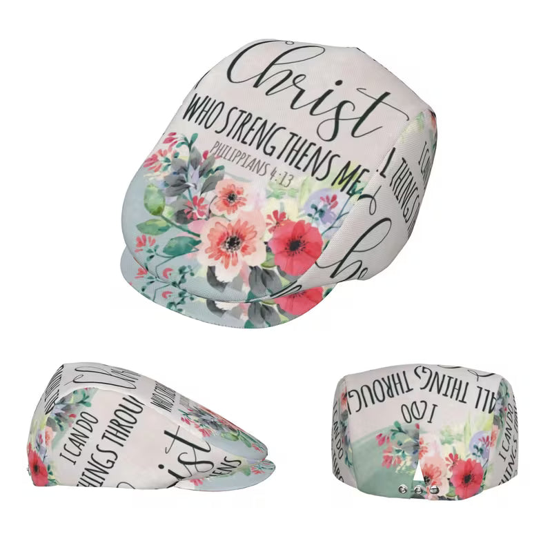 Inspirational Faith Newsboy Cap