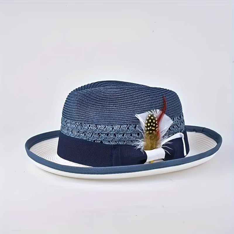 Summer Vybes Bold Hat w/Feathers