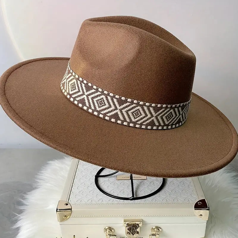 Brown Fedora w/band